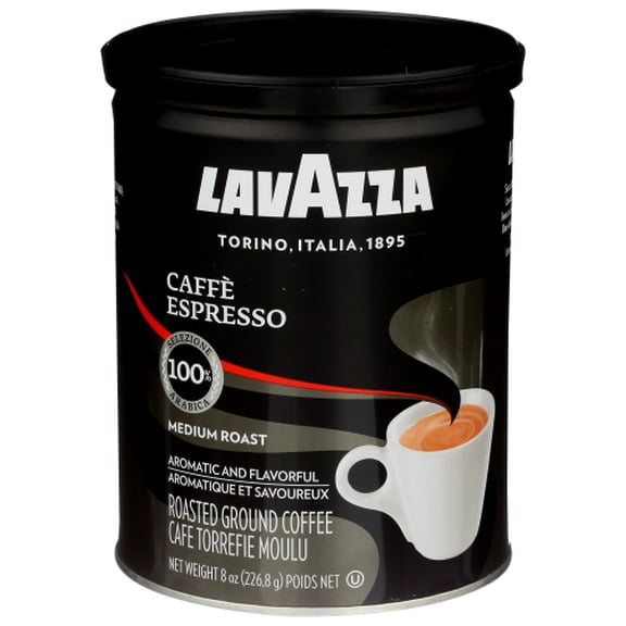 Pack of 6 Lavazza Ground Espresso Coffee Can 8 oz