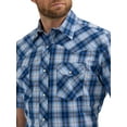 thumbnail image 3 of Wrangler® Men's and Big Men's Regular Fit Short Sleeve Western Shirt, Sizes S-5XL, 3 of 4
