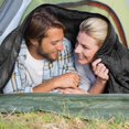thumbnail image 7 of 4-Season Lightweight Extra-Large Rectangular Sleeping Bag for 2 People, Dark Grey, 59" x 87", 32–77 ° F, Compressible with Sack, 7 of 7