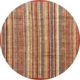 thumbnail image 1 of Ahgly Company Tapis Rond Abstrait Rouge pour Intérieur, 6 Pieds Rond, 1 of 6