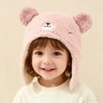 thumbnail image 6 of Ugoldhm Baby Cute Winter Hat Sherpa Windproof Warm Cap with Bear Ear, Size for 1-2 Years, 6 of 6