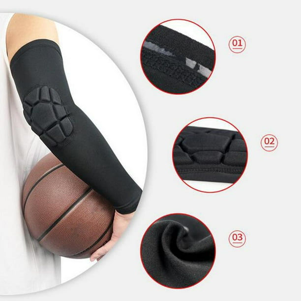  4 Pack Basketball Arm Sleeves Crashproof Compression Padded  Elbow Arm Sleeves Protection for Youth Kids Adult : Sports & Outdoors