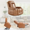 thumbnail image 6 of Power Lift Recliner Chair with Massage, Classic Single Sofa Lounge Chair with 2 Cup Holders Side Pocket, PU Leather Electric Lift Chair for Elderly, 6 of 7