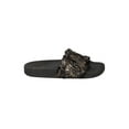 thumbnail image 2 of New Women Qupid Booboo-07 Metallic Faux Fur Open Toe Fuzzy Sandal, 2 of 5