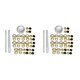 thumbnail image 2 of Moyic Boot Lace Hooks for Leather Craft Mountaineering Bag Shoes Bronce 8x12mm 10 juegos + 3 herramientas 2piezas, 2 of 4