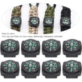 thumbnail image 5 of 10 piezas de brújula de botón CHAO brújula de reloj pulsera de paracord senderismo camping 22 mm, 5 of 5