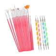 thumbnail image 2 of De Pinceles De De Uñas De 15 Piezas + De Pintura Punteada De Dibujo Bidireccional De 5 Piezas jinwen Cepillo de la pluma del dibujo del barniz de la selección del esmalte del arte de uñas, 2 of 7