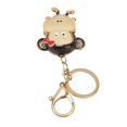 thumbnail image 3 of Monkey Keychain Hand Made Cute Cartoon Little Monkey Animal Luxury Rhinestone Alloy Keychain, 3 of 3