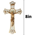 thumbnail image 2 of Jeweled Cross JC-3245-L Wedding Holy Mass Crucifix - White, 2 of 6