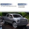 thumbnail image 2 of Reemplazo de tapa de espejo izquierdo y derecho ABS de Unique Bargains en tono gris plateado para Toyota Tundra Sequoia 2011-2019 sin guardia de espejo de bocina No.879150C060B2, 2 of 7