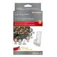 thumbnail image 1 of Simple Living Solution's Max Pro Sticky Hooks 12-Count Seasonal Light Strand Adhesive Plastic Clips - Clear, 1 of 8