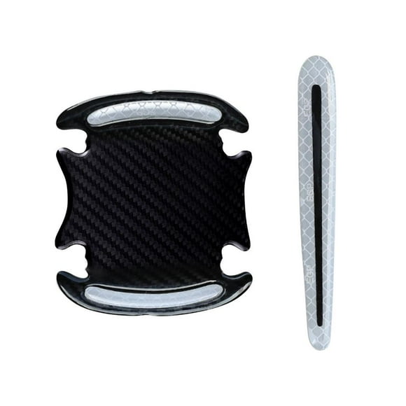 Feltree Car Door Handle Protection Film Reflective Invisible Door Bowl Protection Sticker Carbon Fiber Door Handle Sticker Paint Scratch Sticker