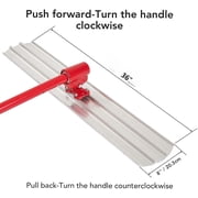 Magnesium Bull Float for Concrete, 48 x 8 Round-End Concrete Float with Adjustable Handle Bracket