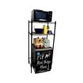 thumbnail image 6 of DormCo Mini 2 Shelf Metal Black Kitchen Storage Cart, 16 lb, 6 of 9