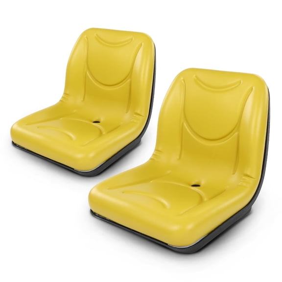 2pcs Yellow Complete Seat Fit For John Deere 4X2 4X4 HPX Gator Turf E TH 6X4 TE