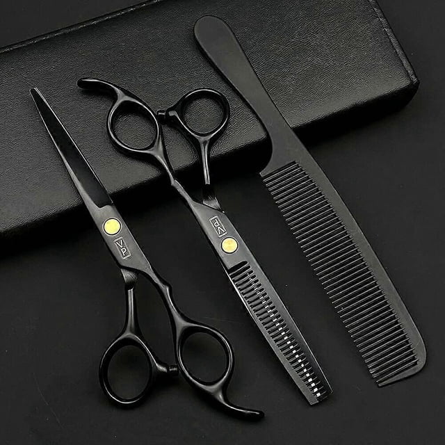 Tijeras de peluquería doradas de 15 cm (6 pulgadas) de acero inoxidable japonés con cuchillas afiladas de precisión.