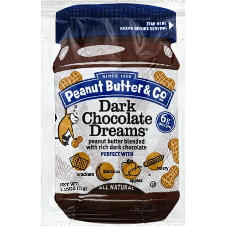 Peanut Butter & Co. Dark Chocolate Dreams Peanut Butter, 1.15 (Best Dark Chocolate Spread)