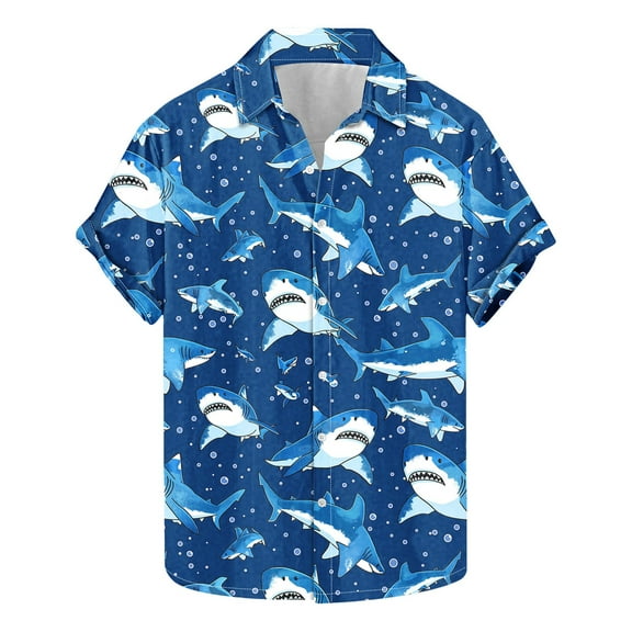 AHTJRT Men's Classic Retro Aloha Shirt Bamboo Cluster Patterns Oceanside Relaxation Multicolor 4XL