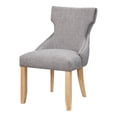 thumbnail image 2 of Gaji Wing Back Fabric Dining Chairs, Set of 2, Light Gray, 2 of 11