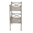 thumbnail image 3 of Stylish Brushed Silver 2 Shelf Serving Cart or Bookcase, 3 of 3