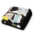 thumbnail image 2 of Mantas de felpa de Rick y Morty para viajes, dormitorio, sala de estar, sofá, oficina, 2 of 8