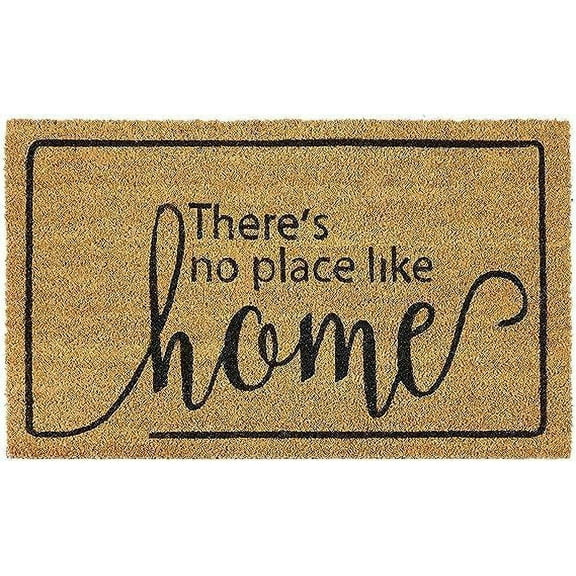 Printed Coir Outdoor Door Mat, 18" x 30" (There's No Place Like Home)