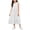 E153-White, variant on Girls' Summer Solid Color Sleeveless Dress, Soft Comfortable Casual Round Neck Dress, Versatile Everyday Dress, with Pockets