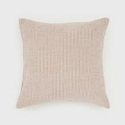 Nea Woven Pinstripes Pillow. 18in. X 18in. Winter Moss