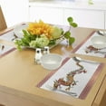 thumbnail image 4 of Ambesonne Dragon Place Mats Set of 4, Floral Ornate Folk Body, Standard Size, Multicolor, 4 of 6