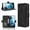 Black, variant on Case for Unimax UMX U696CL Leather Wallet Cover Magnetic Closure Adjustable Detachable Card HoldLeather