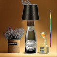 thumbnail image 2 of Wireless Led Bottle Light Rechargeable Table Lamp With 5200 Mah Battery 3000 K + Rgb Dimmable Portable Touch Table Lamp Ip54 Waterproof Led Bottle La, 2 of 5