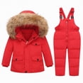 thumbnail image 4 of UAYOTSE Toddler Snowsuit Baby Boys Girls Winter Ski Suits Clothes Warm Hooded Jacket and Bib Pants,Sizes 2-3 Years, 4 of 4