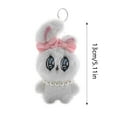 thumbnail image 3 of Big Eyed Sweetheart Bunny Keychain Cute Stuffed Rabbit Toy Trendy Accessory, 3 of 6