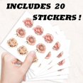thumbnail image 3 of 180pcs Pink Rose Stickers 3.54x3.54 inch Self-Adhesive Paper Decorative Stickers Waterproof Flower Decals for Scrapbook Calendar Journals Crafting Party Gift Bag Decor Colorful, 3 of 9