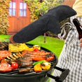 thumbnail image 3 of Guante para chimenea con aislamiento térmico, Guante de cuero para horno, Guante protector ignífugo, Guante para barbacoa, Guante de cuero resistente al calor, Negro, 3 of 8