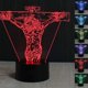thumbnail image 2 of 3d Cristianismo Jesús Sufrimiento Luz Nocturna 7 Cambio de Color Led Mesa Lámpara de Escritorio Acrílico Plano Abs Base Usb Cargador Decoración Del Hogar Juguete Cumpleaños Navidad Niño Feliz Sencillez, 2 of 5