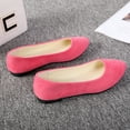 thumbnail image 4 of ZTTD Women Girls Solid Big Size Slip On Flat Shallow Comfort Casual Single Shoes, 4 of 6