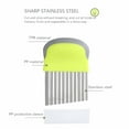 thumbnail image 3 of Dezsed Stainless Steel Wave Cutter Potato Cutter For Potatoes, Wrinkles, Potato Chips Vegetable Blade With Wave For Vegetables, Potatoes And s Green, 3 of 6