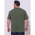 thumbnail image 3 of DARING DIVA Men's 100% Cotton Short Sleeves T-Shirt 3XL Olive Green, 3 of 7
