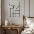 thumbnail image 4 of Violaura SMILE Letters Metal Wall Art - Easy to Install Hanging Perfect for Home, Living Room Decor (24.0" x 16.8"), 4 of 8