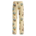 thumbnail image 5 of Wutalume Women's Easter Print Casual Pants, Loose Fit Comfy Trousers for Holiday Spring Daily Wear, Breathable Fabric, Drawstring Waist, Fun Seasonal Design,Complexion L, 5 of 6