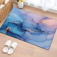 thumbnail image 3 of Marble Texture Area&nbsp;Rug 2x3ft Colorful Abstract Pink Blue Gold Modern Non-Slip&nbsp;Washable Square&nbsp;Rugs Soft Felt Indoor Floor Mat for Bedroom Kitchen Living Room Bathroom, 3 of 9