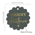 thumbnail image 6 of Inkdotpot Gold Foil Paper Hang Tags Merry Christmas Favor Tags 100 Pieces, 6 of 7