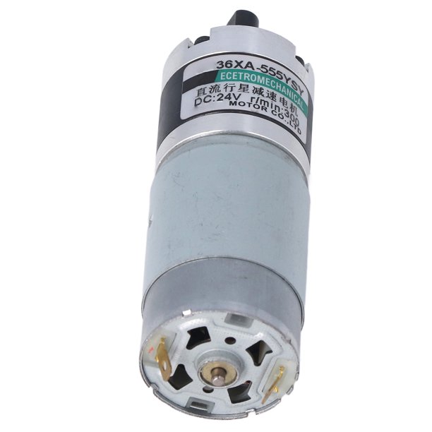 Motor de Engranaje Planetario Motor de Engranaje de Reducción de Velocidad Micro Eléctrico de 24 V 15 W CW CCW Motor de Engranaje de Alto par Cobre Puro Compacto Suministros ANGGREK Otros