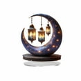thumbnail image 2 of 2D Acrylic Flat Art Decorative Style Ramadan Lamp, 1 Count Moon Theme Decorative Sunlight Catcher, Suitable for Festive Tabletop Decoration in Homes and Offices, 2 of 6
