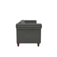 DHP Dante Upholstered Futon, Convertible Sofa Bed & Couch, Gray Velvet