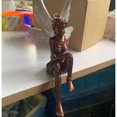 thumbnail image 4 of Sitting Fairy Garden Statue, Sitting Fairy Garden, Resin Sitting Fairy Garden Ornament for Garden Decoration, 17cm (Brown), 4 of 4