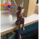 thumbnail image 4 of Sitting Fairy Garden Statue, Sitting Fairy Garden, Resin Sitting Fairy Garden Ornament for Garden Decoration, 17cm (Brown), 4 of 4