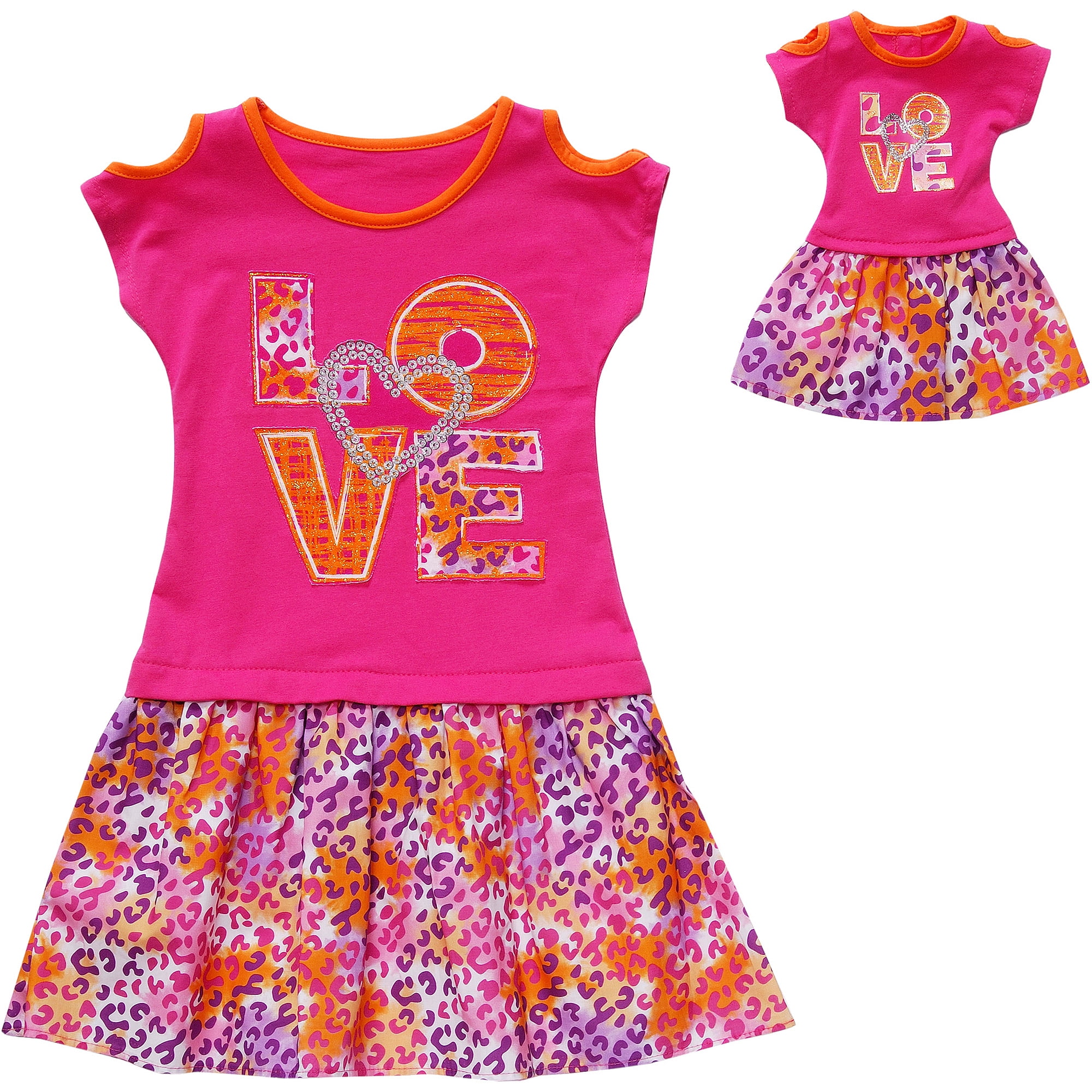 matching doll and girl clothes walmart