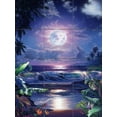 thumbnail image 1 of Tile Mural Kitchen Backsplash - Maui Moon III-CRL - by Christian Riese Lassen, 1 of 1